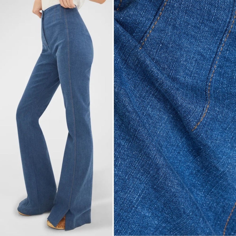 Veronica Beard Royce Jeans Womens 0 Denim Blue Casual Classic 70s Retro - Picture 5 of 15